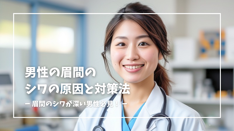 眉間のシワが深い男性必見！原因や効果的な対策法を医師が徹底解説！
