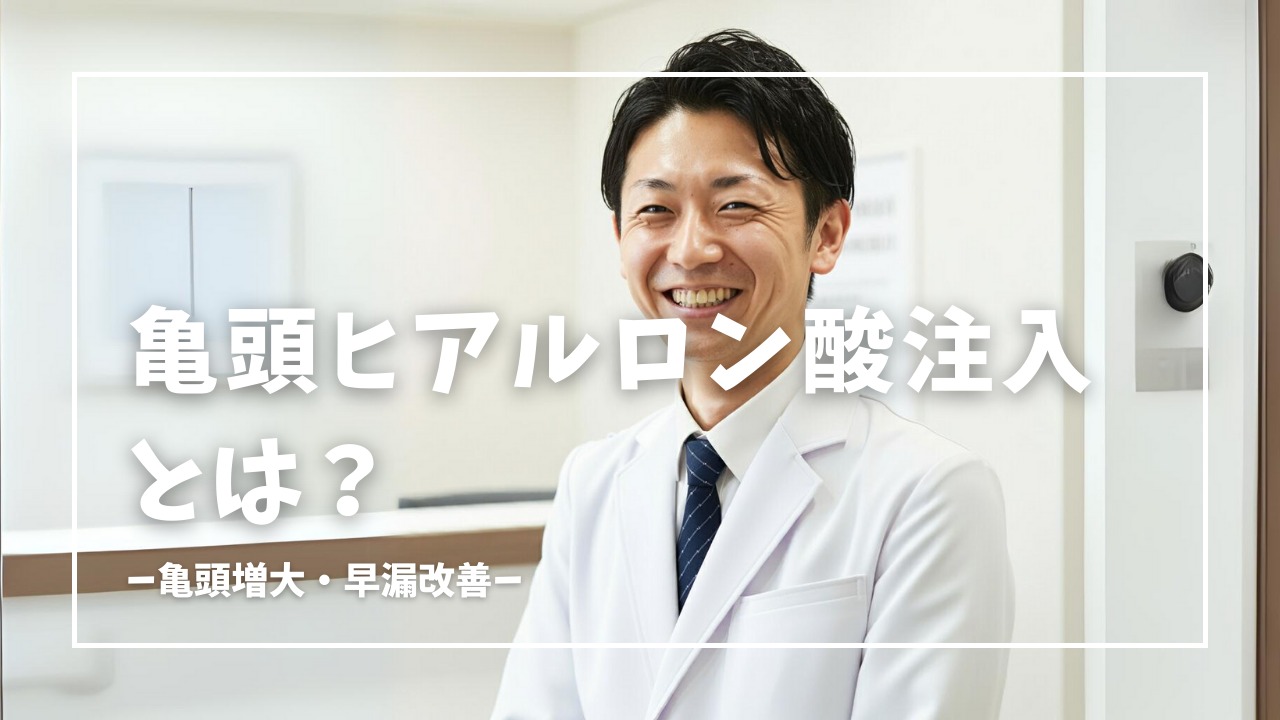 亀頭ヒアルロン酸注入術で亀頭増大・早漏改善