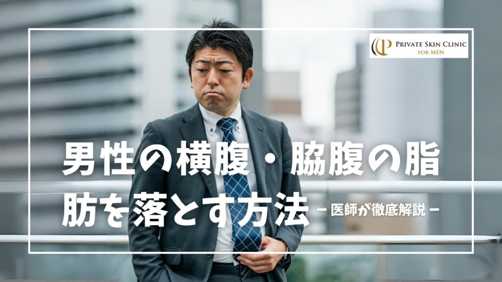 男性の横腹・脇腹の脂肪の原因と落とす方法
