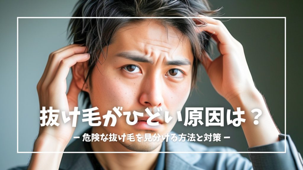 抜け毛がひどい原因は？危険な抜け毛を見分ける方法と対策も解説