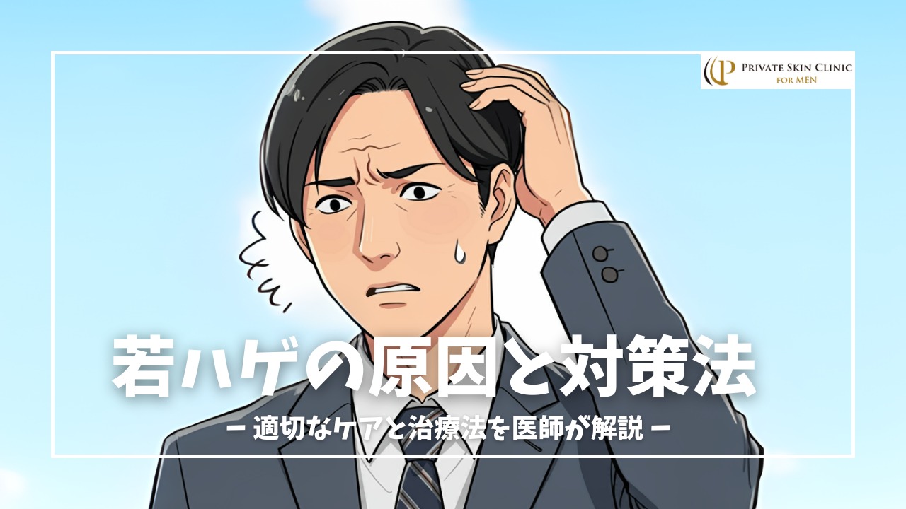 若ハゲの原因と対策方法