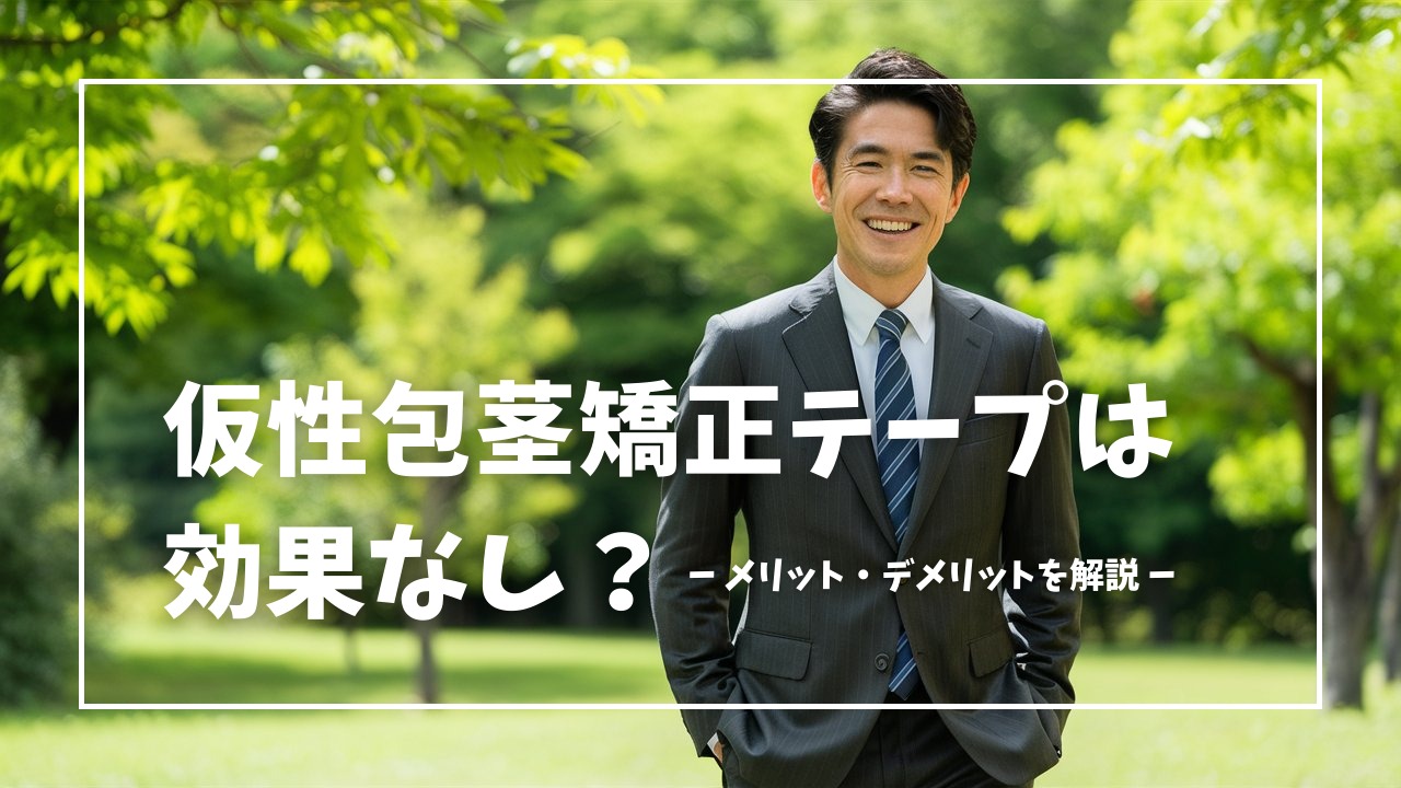仮性包茎矯正テープは効果なし？