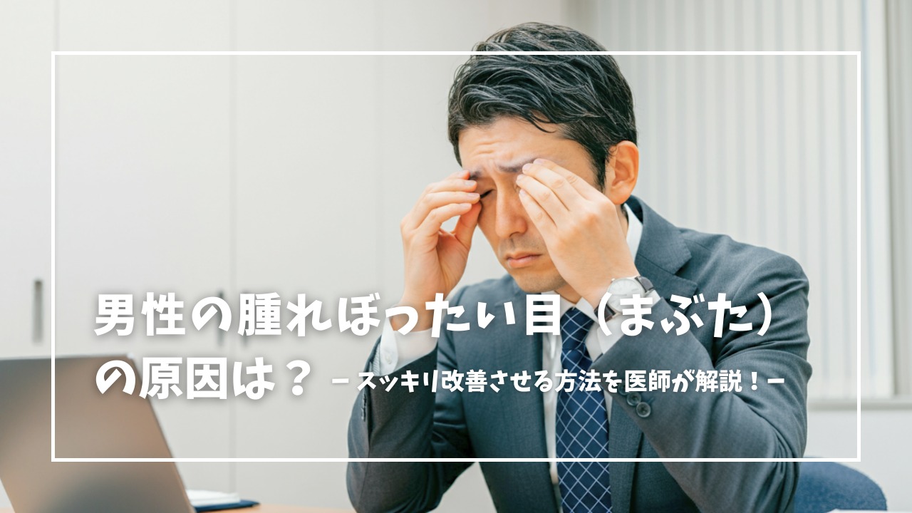 男性の腫れぼったいまぶたの原因と改善法