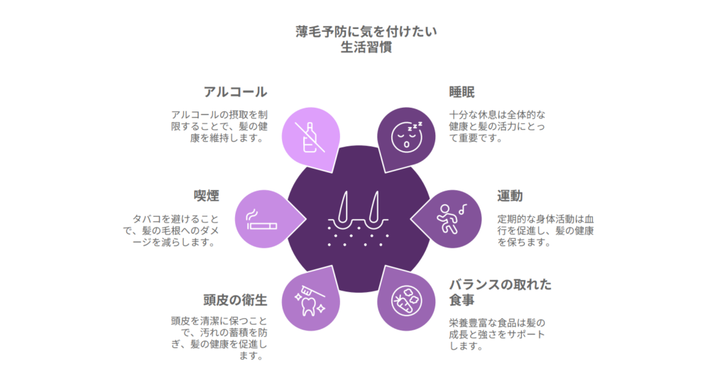 薄毛予防に気を付けたい生活習慣