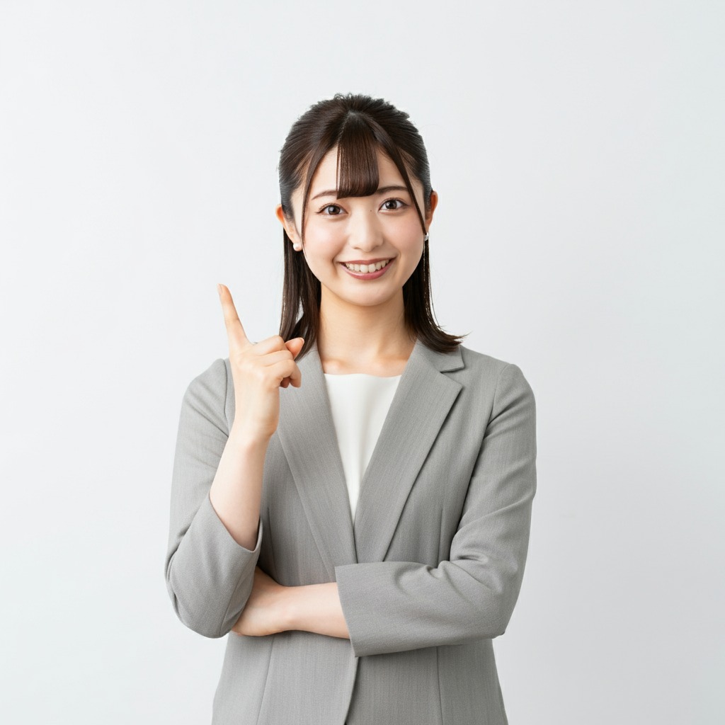 男性向けメイクのアドバイスをする日本人女性