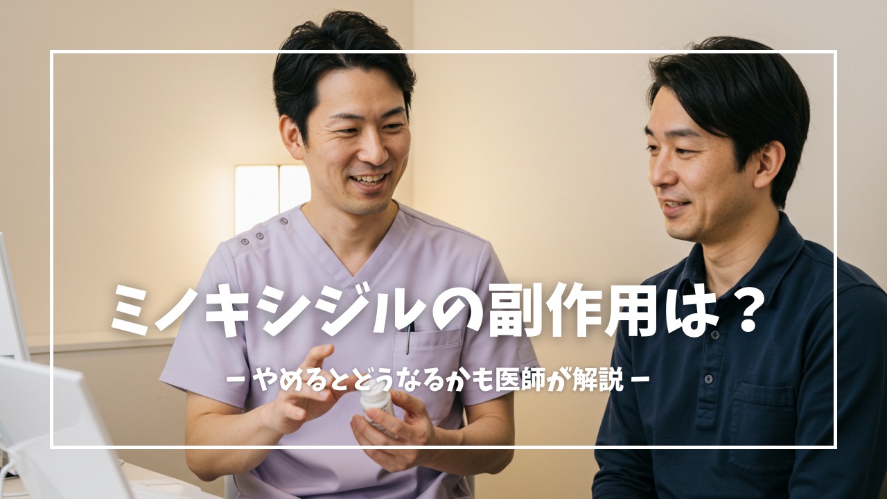 ミノキシジルの副作用や効果について解説