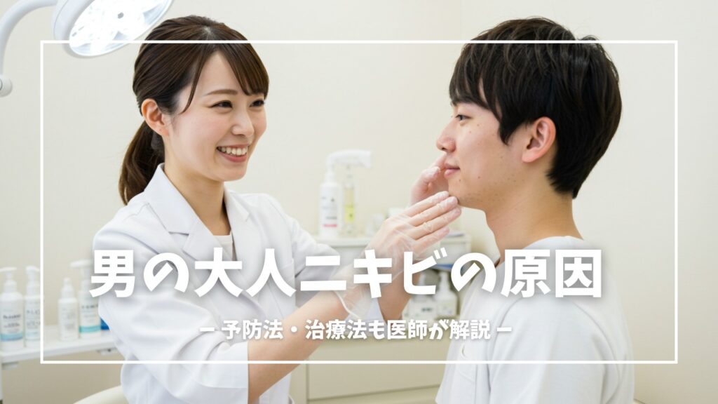 男性の大人ニキビの原因は？
