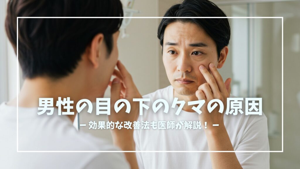 男性の目の下のクマの原因は？