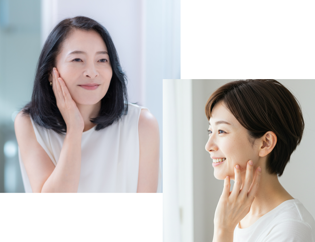 2名の女性の横顔