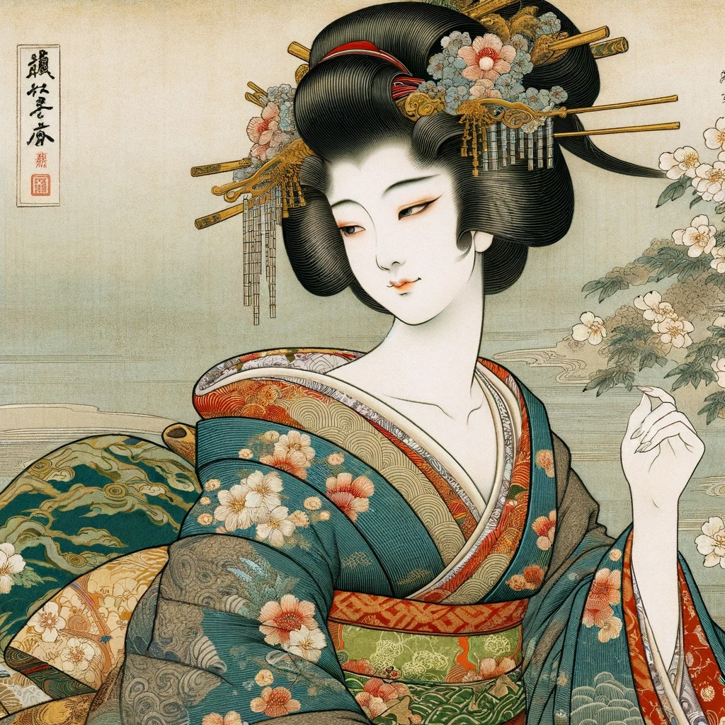 メイクの方法と絵画に見る風俗