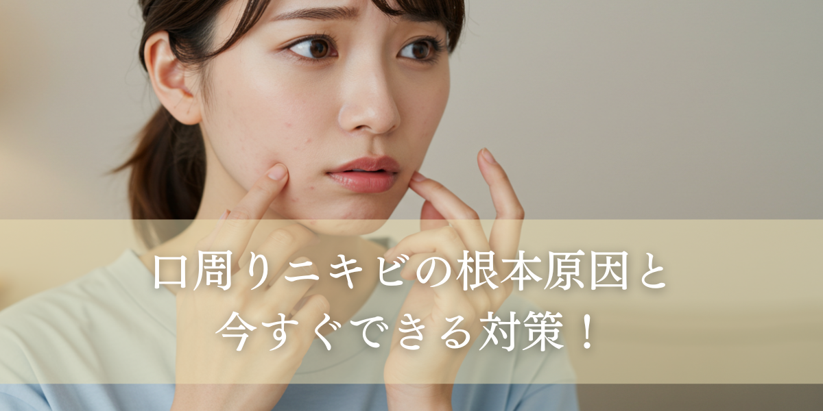 口周りニキビの根本原因と今すぐできる対策!