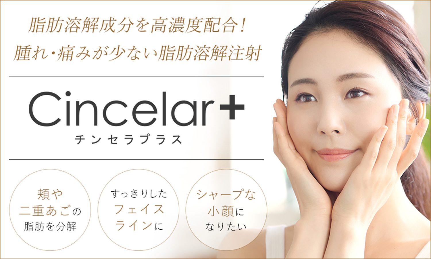 チンセラプラス(Cincelar+)は腫れ・痛みが少ない脂肪溶解注射