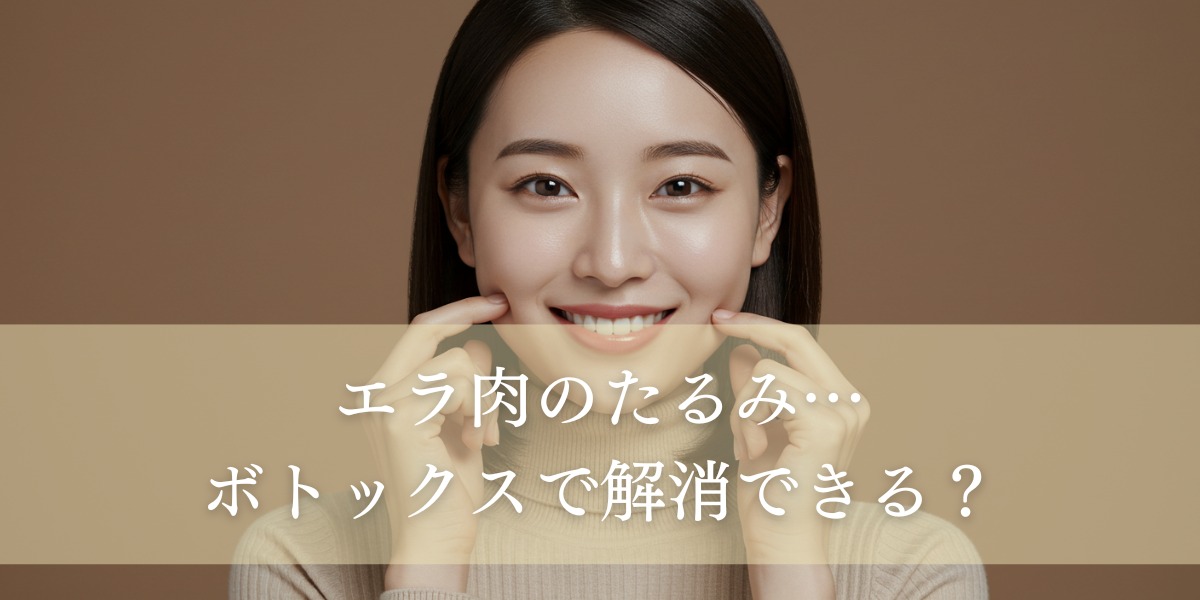 エラ肉のたるみ…ボトックスで解消できる?