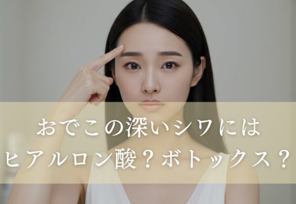 おでこの深いシワにはヒアルロン酸？ボトックス？