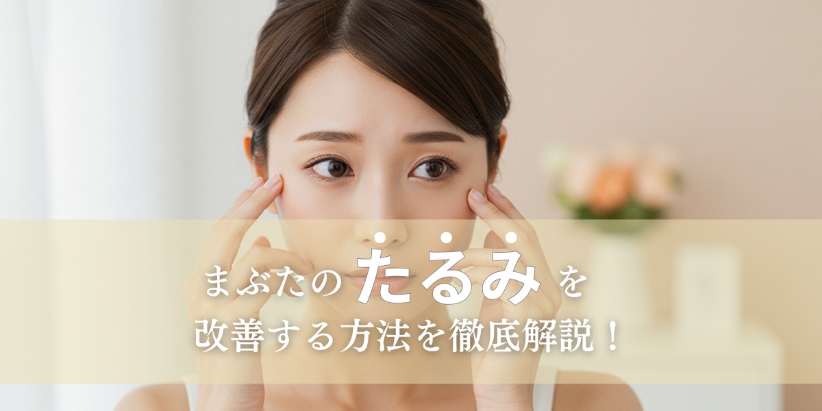 まぶたのたるみを改善する方法を徹底解説!