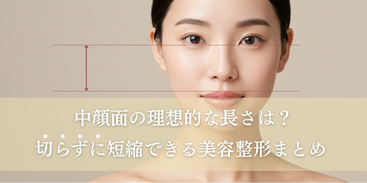 中顔面の理想的な長さは？切らずに短縮できる美容整形まとめ
