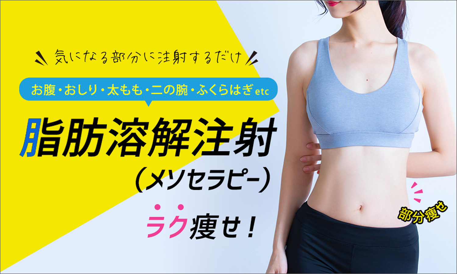気になる部分に注射するだけ！脂肪溶解注射（メソセラピー）