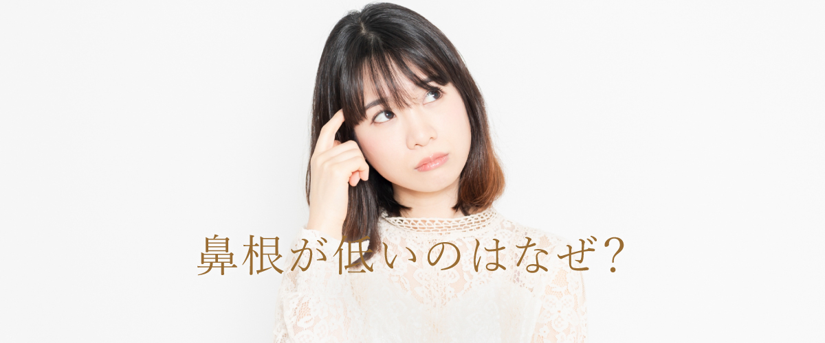 鼻根が低いのはなぜ?