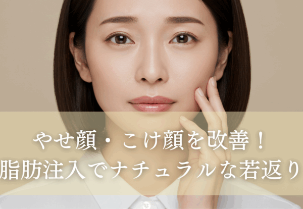 やせ顔・こけ顔を改善！脂肪注入でナチュラルな若返り