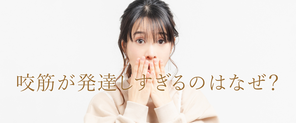 咬筋が発達しすぎるのはなぜ?