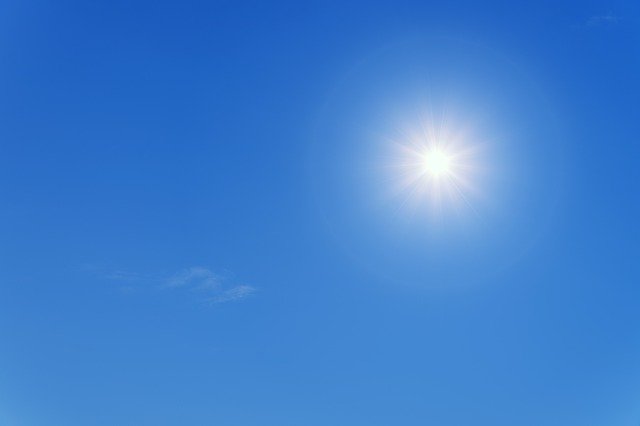 太陽光による紫外線