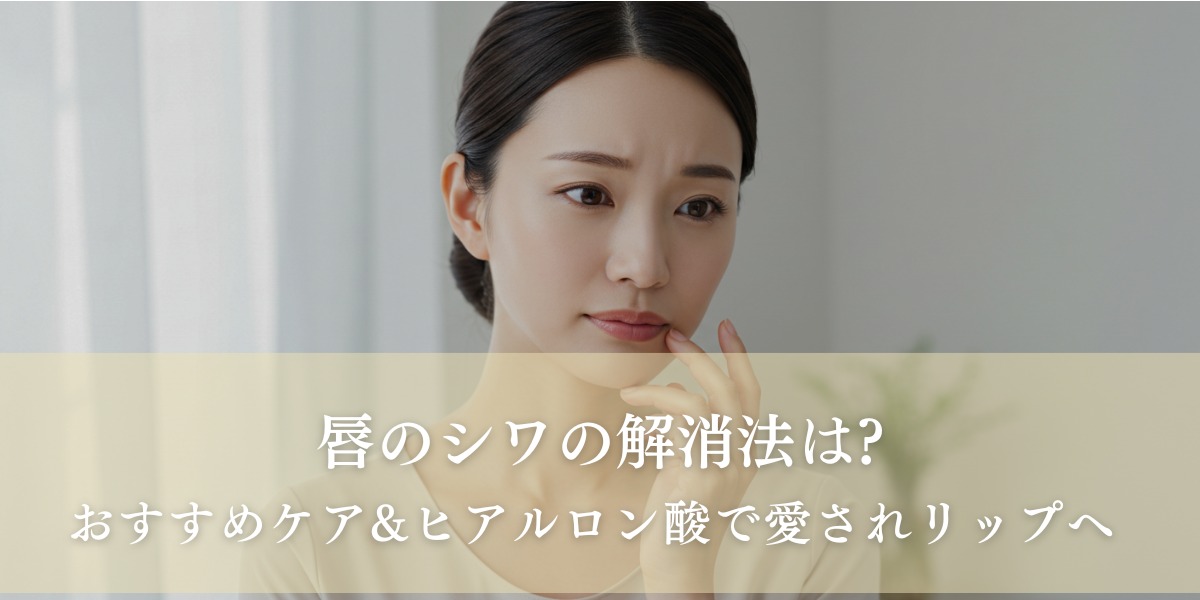 唇のシワの解消法は?おすすめケア&ヒアルロン酸で愛されリップへ